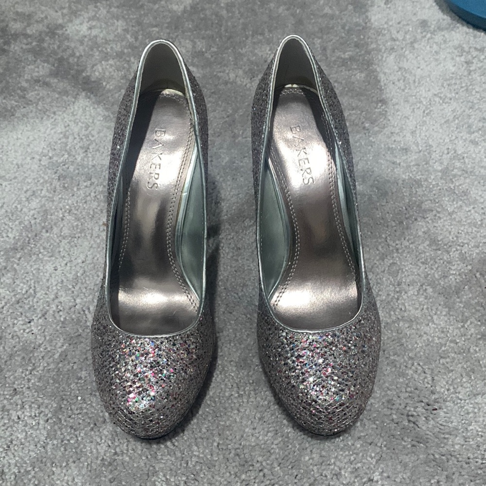 Bakers multi colored sparkly heels size 7-1/2 - Picture 1 of 6